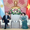 越南国会主席阮氏金银会见阿根廷总统马克里