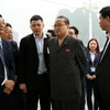 朝鲜劳动党高级领导代表团参观世界自然遗产下龙湾