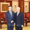  越南领导人会见韩国共同民主党代表团