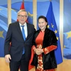 越南国会主席阮氏金银会见欧盟委员会主席让－克洛德·容克