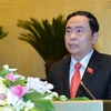 越南祖国阵线中央委员会主席陈清敏向韩桑林致贺电