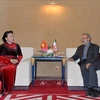 越南国会主席阮氏金银会见伊朗伊斯兰共和国议会议长阿里•拉里贾尼