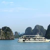 缅甸总统吴温敏游览世界新自然奇观越南下龙湾