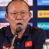 越南男足参加泰国王杯足球赛赛前记者会