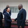 越共中央宣教部部长武文赏会见科特迪瓦总理和国家勋位委员会主席