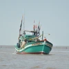 越南广义省李山岛县渔民成功救助在海上遇险的32名外国渔民