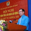 阮廷康当选越南劳动联合会主席