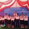 旅居柬埔寨越南侨胞子女的新进小学校举行2018-2019学年结业典礼