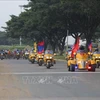 南圻起义自行车赛事首次经过柬埔寨金边