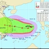 越南2019年第6号台风：10级阵风向东部转移