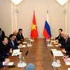 越南国会主席阮氏金银与俄罗斯国家杜马主席沃洛金举行会谈