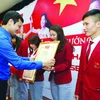 第30届东南亚运动会取得佳绩的田径运动员获颁奖