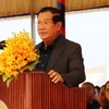 由越南援建的柬埔寨首座模范边境集市竣工 柬首相洪森出席