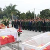 奠边省为在老牺牲的15具越南志愿军遗骸举行追悼会和安葬仪式