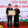 越南国会主席阮氏金银出席出席越南最高人民法院2020年工作部署会议