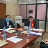 越南卫生部副部长阮青龙与老挝卫生部部长召开视频会议