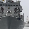 印尼两艘国产军舰下水