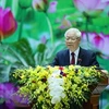 越共中央总书记、国家主席阮富仲致信祝贺水文气象传统日75周年