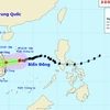 11月6日10号台风减弱为热带低压并登陆广义到庆和各省