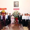 越共中央民运部部长张氏梅在圣诞节前夕走访天主教胡志明市总教区