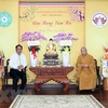 越南政府宗教委员会向越南佛教协会治事理事会送上新春祝福