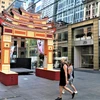 在悉尼中心设立的越南传统牌楼令人印象深刻