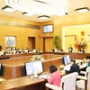 越南国家换届选举委员会第三次会议全景
