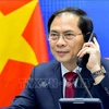 越南外交部部长裴青山与中国国务委员兼外交部部长王毅通电话