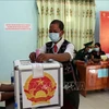 国会与各级人民议会换届选举：广南省南江县6个边界乡提前举行投票