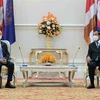 柬埔寨首相洪森会见越南驻柬大使武光明