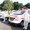 新冠肺炎疫情：国防部向胡志明市移交30辆救护车 助力胡志明市疫情防控