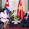 越南国家主席阮春福会见各古巴-越南友好组织