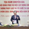 越南国会主席王廷惠主持有关立法执法战略的专家座谈会