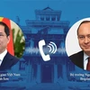  越南外交部部长裴青山同罗马尼亚外交部长波格丹·奥雷斯库通电话