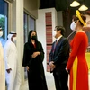 迪拜酋长谢赫·穆罕默德参观越南馆