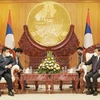 越南计划与投资部部长阮志勇礼节性拜会老挝领导人