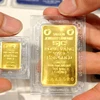 12日上午越南国内黄金价格在6950万越盾区间波动 