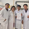越南VPI研究组的发明获得美国专利及商标局的专利证书
