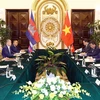越南政府副总理黎明慨会见柬埔寨副首相梅森安