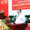 越南政府总理范明政出席全军军政会议