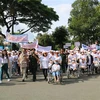 胡志明市5000多人参加“为橙剂受害者步行”活动