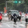 河内大雨导致多条街道淹水严重