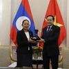 越南国会常务副主席陈青敏会见老挝国会秘书长平坎·拉萨西玛