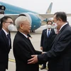 阮富仲总书记抵达北京 开始对中国进行正式访问