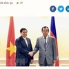柬埔寨媒体：越南政府总理范明政访柬彰显两国友谊之情