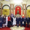 越南国家主席阮春福会见新西兰总理杰辛达·阿德恩