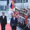 越南国家主席阮春福夫妇正式访问泰国的欢迎仪式