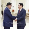 越南国会主席王庭惠会见柬埔寨首相洪森