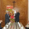 2022年圣诞节：越南祖国阵线中央委员会主席杜文战率团探访昆嵩省教区教堂