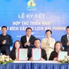 海防市同越南国家航空公司和 越南抖音合作推广旅游